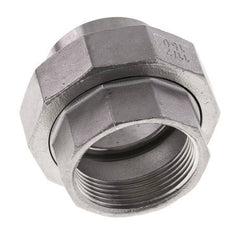 Union Straight Connector Rp1 1/2'' Female x 48.3mm Weld End Stainless Steel Flat Seal PTFE 150bar (2107.5psi)