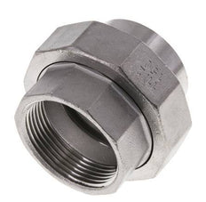 Union Straight Connector Rp1 1/2'' Female x 48.3mm Weld End Stainless Steel Flat Seal PTFE 150bar (2107.5psi)