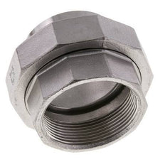 Union Connecteur droit Rp2'' femelle x 60.3mm extrémité à souder Acier inoxydable Joint plat PTFE 150bar (2107.5psi)