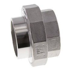 Union Connecteur droit Rp2'' femelle x 60.3mm extrémité à souder Acier inoxydable Joint plat PTFE 150bar (2107.5psi)