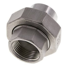 Raccord union droit Rp3/4'' femelle x 26.9mm extrémité à souder acier inoxydable joint plat PTFE 150bar (2107.5psi)