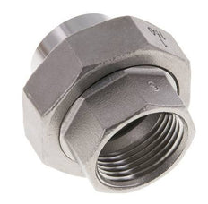 Union Connecteur droit Rp1'' femelle x 33.7mm extrémité à souder Acier inoxydable Joint plat PTFE 150bar (2107.5psi)