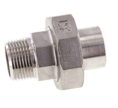 Raccord union droit R3/4'' mâle x 26.9mm extrémité à souder joint conique en acier inoxydable 16bar (224.8psi)