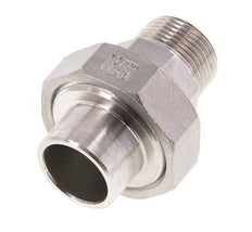 Raccord union droit R3/4'' mâle x 26.9mm extrémité à souder joint conique en acier inoxydable 16bar (224.8psi)