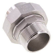 Raccord union droit R1 1/2'' Male x 48.3mm Weld End Acier inoxydable Joint conique 16bar (224.8psi)