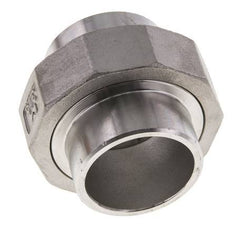 Union Connecteur droit 42.4mm Extrémité à souder Acier inoxydable Joint conique 16bar (224.8psi)