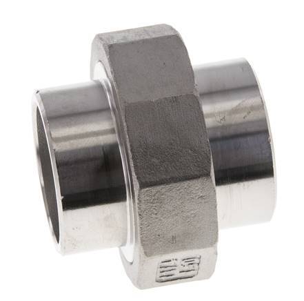Union Connecteur droit 42.4mm Extrémité à souder Acier inoxydable Joint conique 16bar (224.8psi)