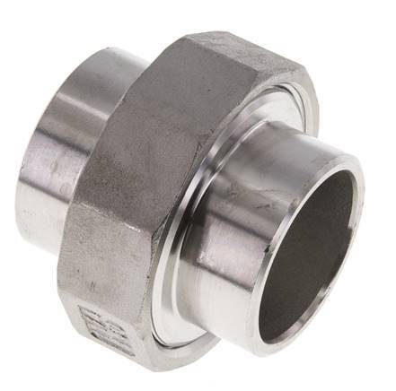 Union Connecteur droit 42.4mm Extrémité à souder Acier inoxydable Joint conique 16bar (224.8psi)