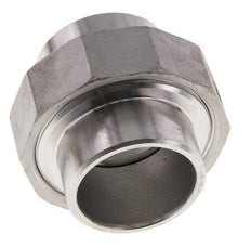 Union Connecteur droit 42.4mm Extrémité à souder Acier inoxydable Joint conique 16bar (224.8psi)