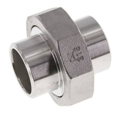 Union Straight Connector 33.7mm Weld End Stainless Steel Conical Seal 16bar (224.8psi)