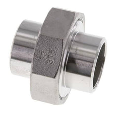 Union Straight Connector 33.7mm Weld End Stainless Steel Conical Seal 16bar (224.8psi)