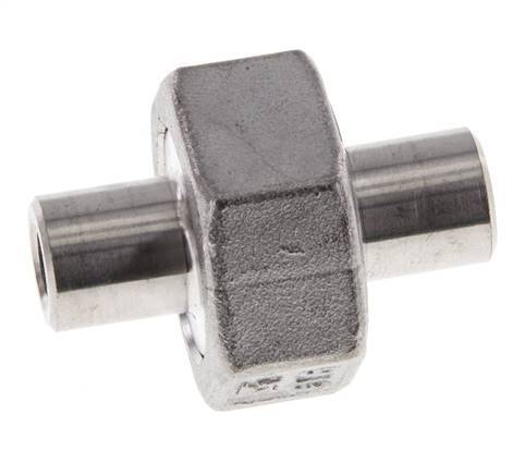 Union Connecteur droit 10.2mm Extrémité à souder Acier inoxydable Joint conique 16bar (224.8psi)
