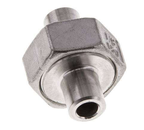Union Connecteur droit 10.2mm Extrémité à souder Acier inoxydable Joint conique 16bar (224.8psi)
