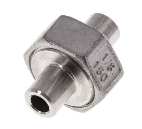 Union Connecteur droit 10.2mm Extrémité à souder Acier inoxydable Joint conique 16bar (224.8psi)