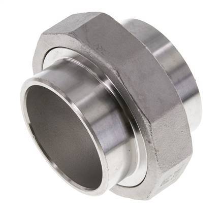 Union Straight Connector 60.3mm Weld End Stainless Steel Conical Seal 16bar (224.8psi)