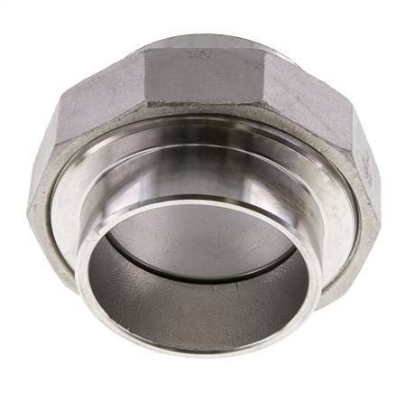 Union Connecteur droit 60.3mm Extrémité à souder Acier inoxydable Joint conique 16bar (224.8psi)