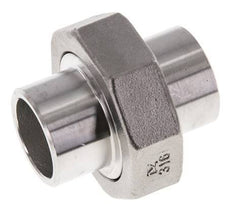 Union Connecteur droit 26.9mm Extrémité à souder Acier inoxydable Joint conique 16bar (224.8psi)