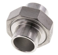 Union Straight Connector 26.9mm Weld End Stainless Steel Conical Seal 16bar (224.8psi)