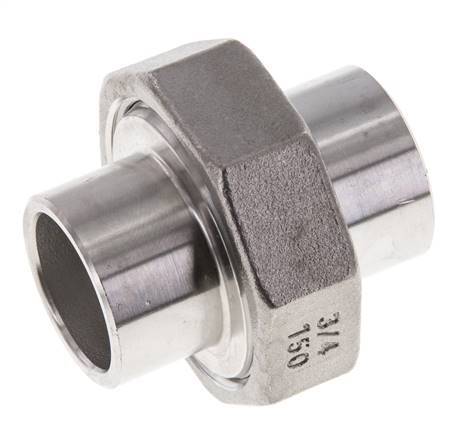 Union Connecteur droit 26.9mm Extrémité à souder Acier inoxydable Joint conique 16bar (224.8psi)