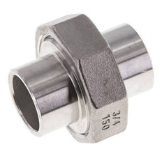 Union Connecteur droit 26.9mm Extrémité à souder Acier inoxydable Joint conique 16bar (224.8psi)