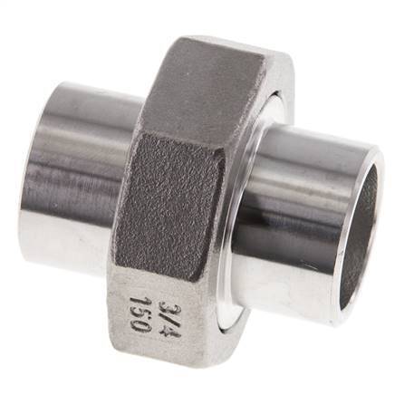 Union Connecteur droit 26.9mm Extrémité à souder Acier inoxydable Joint conique 16bar (224.8psi)