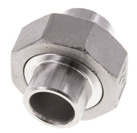 Union Connecteur droit 21.3mm Extrémité à souder Acier inoxydable Joint conique 16bar (224.8psi)