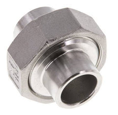 Union Connecteur droit 21.3mm Extrémité à souder Acier inoxydable Joint conique 16bar (224.8psi)