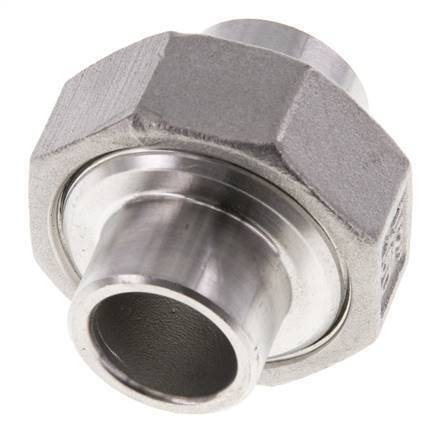 Union Connecteur droit 21.3mm Extrémité à souder Acier inoxydable Joint conique 16bar (224.8psi)