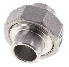 Union Connecteur droit 21.3mm Extrémité à souder Acier inoxydable Joint conique 16bar (224.8psi)