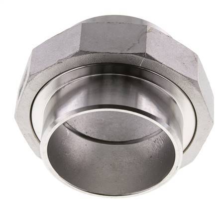 Union Connecteur droit 76.1mm Extrémité à souder Acier inoxydable Joint conique 16bar (224.8psi)