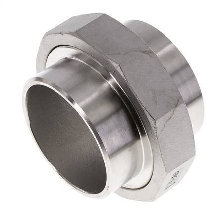 Union Connecteur droit 76.1mm Extrémité à souder Acier inoxydable Joint conique 16bar (224.8psi)