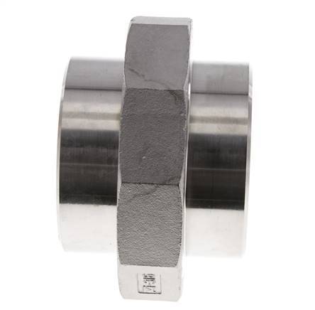 Union Connecteur droit 76.1mm Extrémité à souder Acier inoxydable Joint conique 16bar (224.8psi)