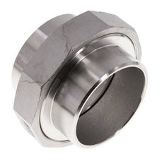 Union Connecteur droit 76.1mm Extrémité à souder Acier inoxydable Joint conique 16bar (224.8psi)