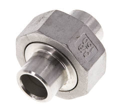Union Connecteur droit 17.2mm Extrémité à souder Acier inoxydable Joint conique 16bar (224.8psi)