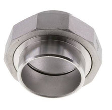 Union Connecteur droit 60.3mm Extrémité à souder Acier inoxydable Joint plat PTFE 16bar (224.8psi)