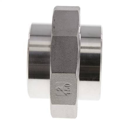 Union Connecteur droit 60.3mm Extrémité à souder Acier inoxydable Joint plat PTFE 16bar (224.8psi)