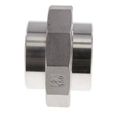 Union Connecteur droit 60.3mm Extrémité à souder Acier inoxydable Joint plat PTFE 16bar (224.8psi)
