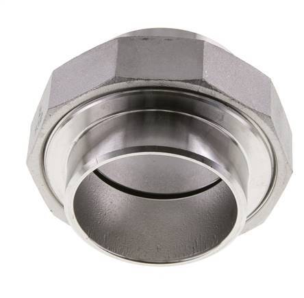 Union Connecteur droit 60.3mm Extrémité à souder Acier inoxydable Joint plat PTFE 16bar (224.8psi)