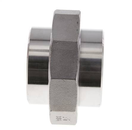 Union Connecteur droit 60.3mm Extrémité à souder Acier inoxydable Joint plat PTFE 16bar (224.8psi)