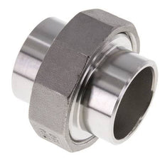 Union Connecteur droit 42.4mm Extrémité à souder Acier inoxydable Joint plat PTFE 16bar (224.8psi)