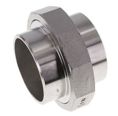 Union Straight Connector 76.1mm Weld End Stainless Steel Flat Seal PTFE 16bar (224.8psi)