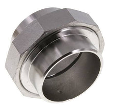 Union Connecteur droit 76.1mm Extrémité à souder Acier inoxydable Joint plat PTFE 16bar (224.8psi)
