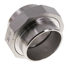 Union Connecteur droit 76.1mm Extrémité à souder Acier inoxydable Joint plat PTFE 16bar (224.8psi)