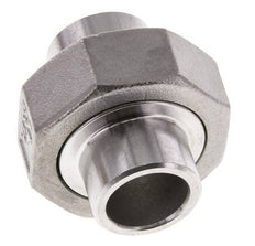 Union Connecteur droit 21.3mm Extrémité à souder Acier inoxydable Joint plat PTFE 16bar (224.8psi)