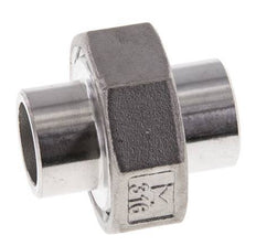 Union Connecteur droit 21.3mm Extrémité à souder Acier inoxydable Joint plat PTFE 16bar (224.8psi)