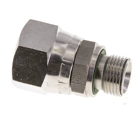 JIC Reducing Nipple UNF 7/8''-14 Female x G3/8'' Male Adjustable Stainless Steel 210bar (2950.5psi)