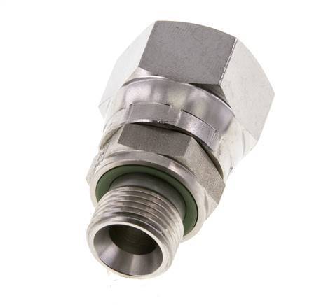Mamelon réducteur JIC UNF 7/8''-14 Femelle x G3/8'' Mâle Ajustable Acier inoxydable 210bar (2950.5psi)