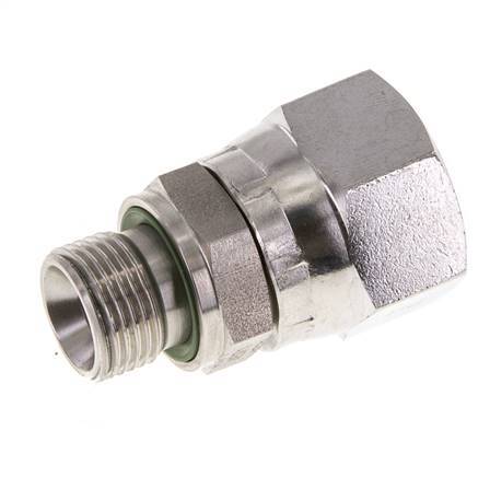 JIC Reducing Nipple UNF 7/8''-14 Female x G3/8'' Male Adjustable Stainless Steel 210bar (2950.5psi)