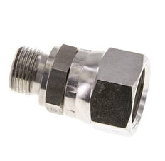 Mamelon réducteur JIC UNF 7/8''-14 Femelle x G3/8'' Mâle Ajustable Acier inoxydable 210bar (2950.5psi)