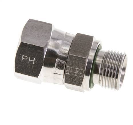 Mamelon réducteur JIC UNF 3/4''-16 Femelle x G3/8'' Mâle Ajustable Acier Inoxydable 275bar (3863.75psi)